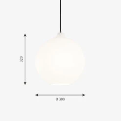 Louis Poulsen Wohlert Taklampe Ø30 - Opal -Lightup Butikk Louis Poulsen Wohlert taklampe O30 Opal Takpendler Louis Poulsen LP 5741086977 3