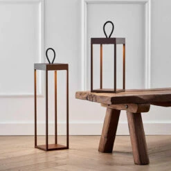 Lucerna Lanterne/lykt 50cm IP65 - Corten -Lightup Butikk Lucerna lanternelykt 50cm IP65 Corten Utebelysning Hagebelysning LOOM Design LF 802 006 5