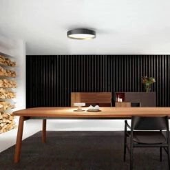 Lucia Taklampe 45 Cm 24 Watt Dimbar - Svart/Gull Farget -Lightup Butikk Lucia taklampe 45 cm 24 watt dimbar SvartGull farget Taklamper LOOM Design LF 805 012 2