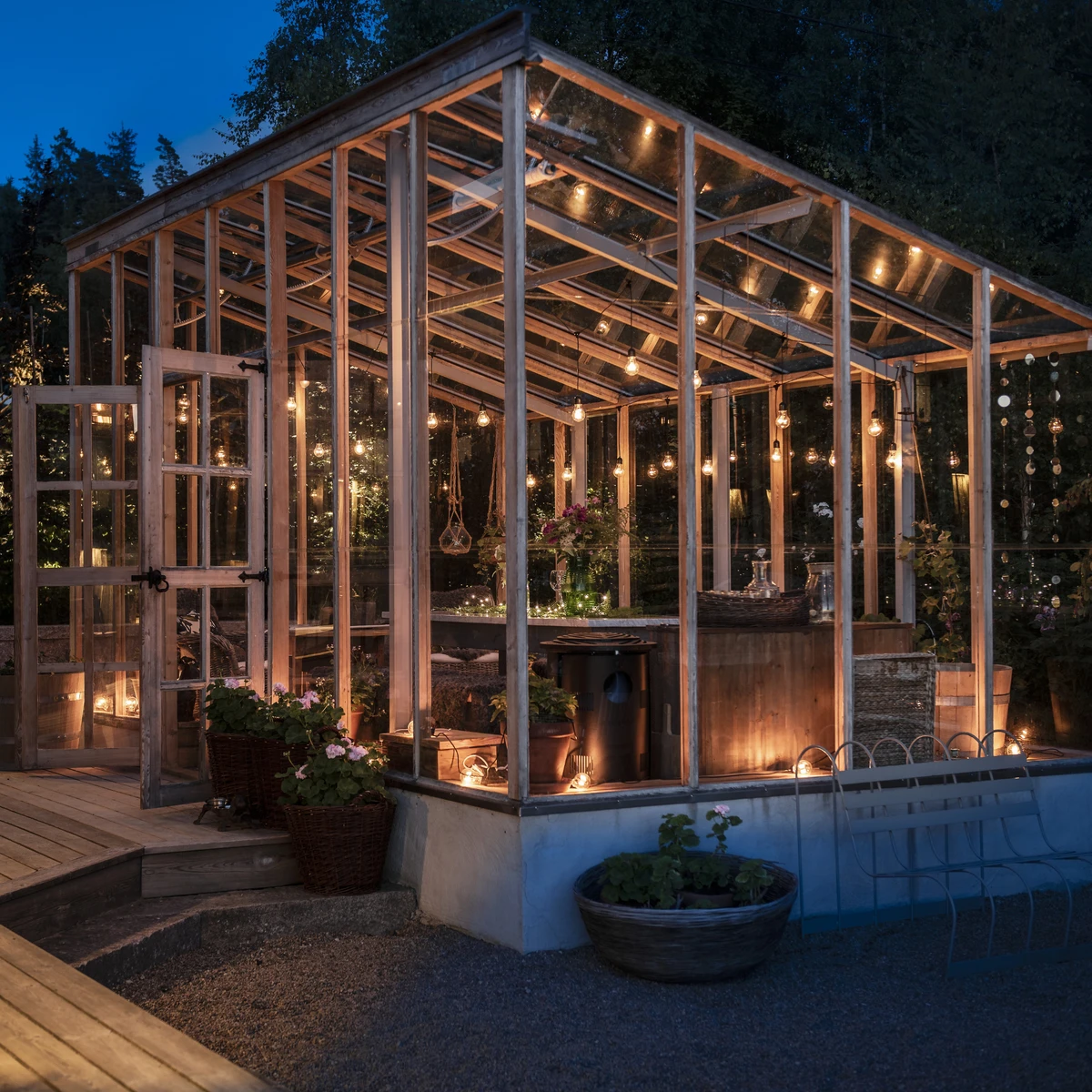 Konstsmide Lysslynge 10 Lys, Nedhengt - Amber 3 Konstsmide Lysslynge 10 Lys, Nedhengt - Amber