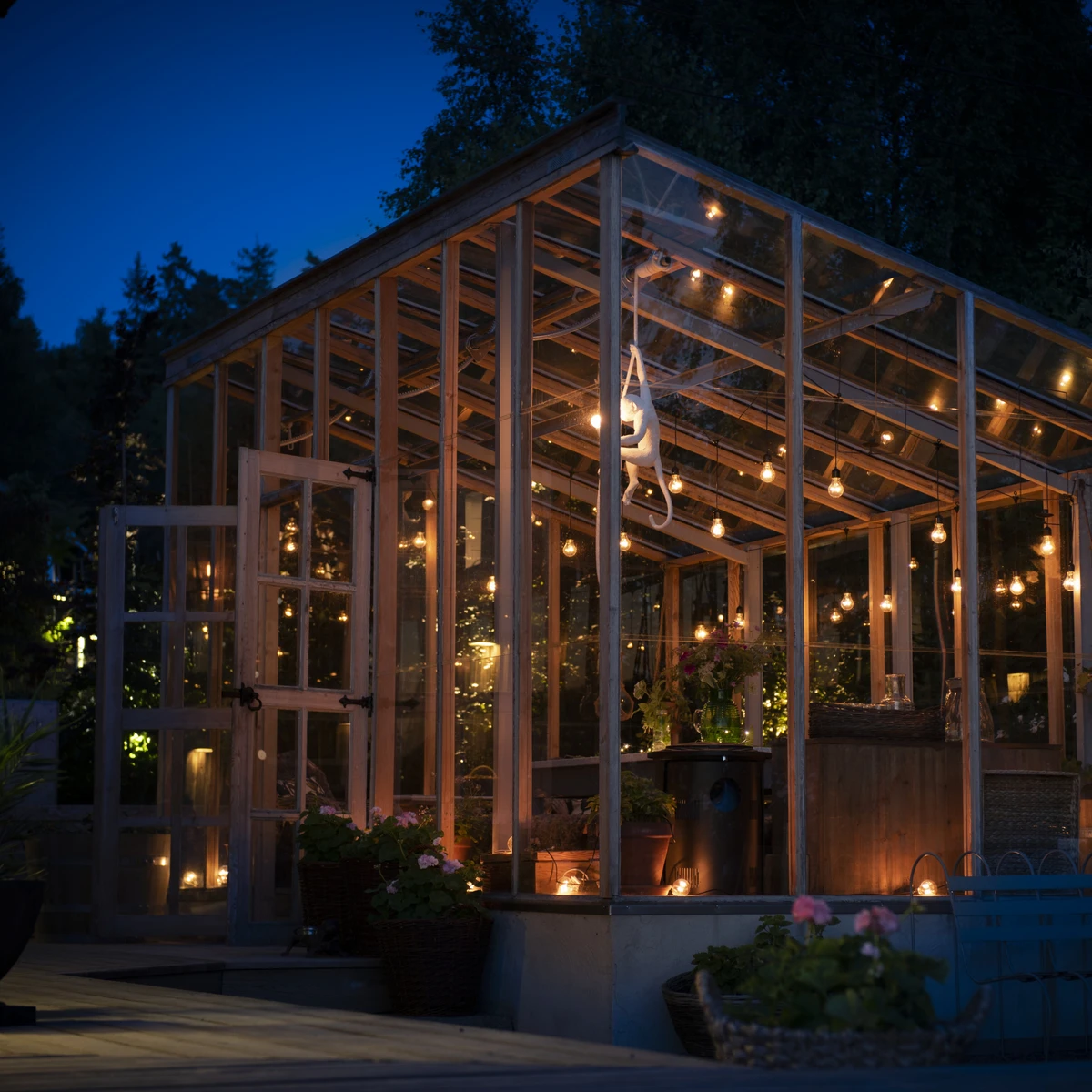 Konstsmide Lysslynge 10 Lys, Nedhengt - Amber 5 Konstsmide Lysslynge 10 Lys, Nedhengt - Amber - Bilde 3