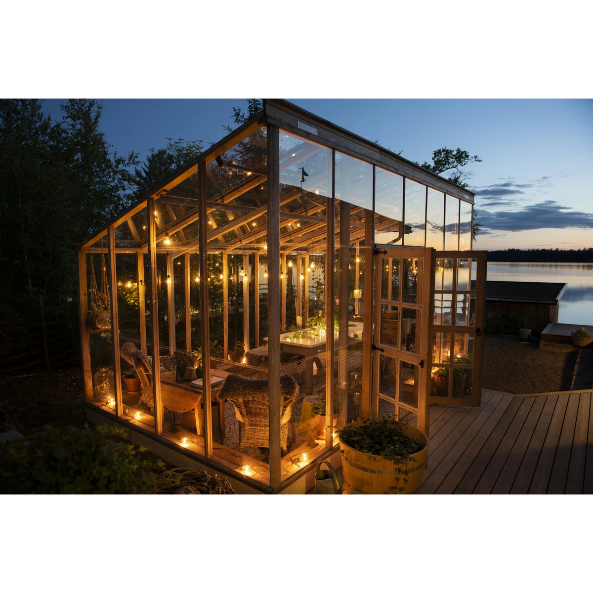 Konstsmide Lysslynge 10 Lys, Nedhengt - Amber 9 Konstsmide Lysslynge 10 Lys, Nedhengt - Amber - Bilde 7