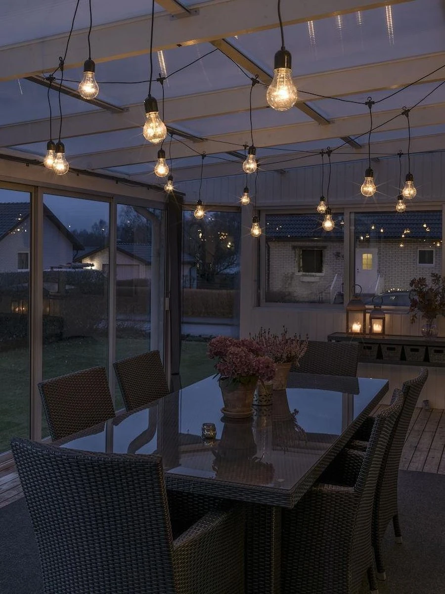 Konstsmide Lysslynge 20 Lys Nedhengt- Amber 13 Konstsmide Lysslynge 20 Lys Nedhengt- Amber - Bilde 11