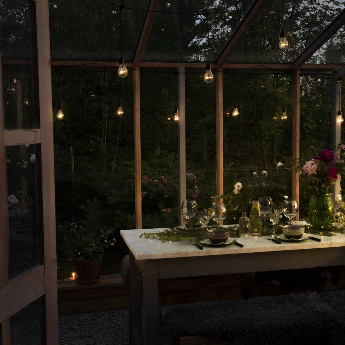 Konstsmide Lysslynge 20 Lys Nedhengt- Amber 7 Konstsmide Lysslynge 20 Lys Nedhengt- Amber - Bilde 5