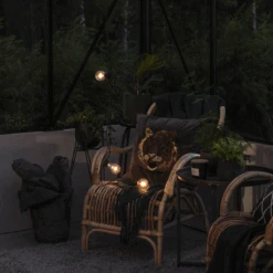 Konstsmide Lysslynge 5 Lys, Batteri Og Timer - Amber -Lightup Butikk Lysslynge 5 Lys batteri og timer Amber Utebelysning Lysslynge Konstsmide 2372 800 3