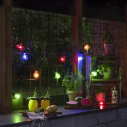 Konstsmide Lysslynge 5 Lys, Batteri Og Timer - Flerfarget -Lightup Butikk Lysslynge 5 lys batteri og timer Flerfarget Utebelysning Lysslynge Konstsmide 2372 500 3