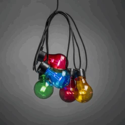 Konstsmide Lysslynge 5 Lys, Batteri Og Timer - Flerfarget -Lightup Butikk Lysslynge 5 lys batteri og timer Flerfarget Utebelysning Lysslynge Konstsmide 2372 500 4