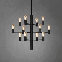 Herstal Manola 12 Ink LED - Svart -Lightup Butikk Manola 12 ink LED Svart Takpendler Herstal HB16659712353 4