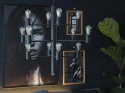 Herstal Manola 12 Ink LED - Svart -Lightup Butikk Manola 12 ink LED Svart Takpendler Herstal HB16659712353 6