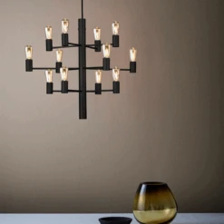 Herstal Manola 12 Ink LED - Svart -Lightup Butikk Manola 12 ink LED Svart Takpendler Herstal HB16659712353 9