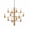 Herstal Manola Takpendel 12 Lys - Satin Messing -Lightup Butikk Manola takpendel 12 lys Satin Messing Takpendler Herstal HB166597123105 1