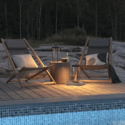 Konstsmide Manorolalanterne Bord/gulv 39 Cm IP54 Oppladbar - Svart -Lightup Butikk Manorola lanterne bordgulv 39 cm IP54 oppladbar Svart Utebelysning Hagebelysning Konstsmide 7820 750 3