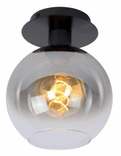 Marius Taklampe - Røykfarget/Svart