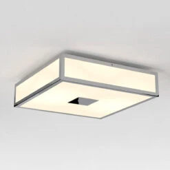 Mashiko 300 Square Taklampe IP44 - Polert Krom