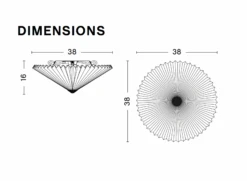 Hay Matin Vegg/Tak-lampe Gul - 38cm -Lightup Butikk Matin VeggTak lampe gul 38cm Taklamper HAY HAY AA979 A569 AB98 7