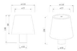 Mida Bordlampe 3W IP20 Oppladbar - Kan Montere På Flaske -Lightup Butikk Mida bordlampe 3W IP20 Oppladbar Kan montere pa flaske Bordlamper NorDesign 070303305 4