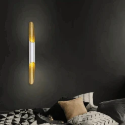 Mirach Vegglampe Opp/ned - Hvit/Gull