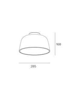 Miso Taklampe 28,5 Cm - Hvit/Gullfarget 7 Miso Taklampe 28,5 Cm - Hvit/Gullfarget -Lightup Butikk Miso taklampe 285 cm HvitGullfarget Taklamper NorDesign 15 8330 14 DL 3