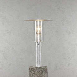 Konstsmide Mode Portstolpe 44cm - Galvanisert Stål -Lightup Butikk Mode portstolpe 44cm Galvanisert Stal Utebelysning portstolpe Konstsmide 661 320 4