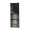 Konstsmide Modena Vegglampe Inkl Husnummer - Svart -Lightup Butikk Modena vegglampe inkl husnummer Svart Utebelysning vegg opp og ned Konstsmide 7655 750 1