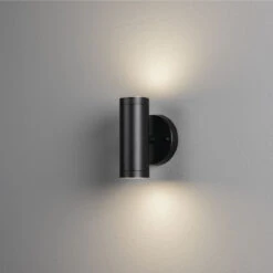 Konstsmide Modena Vegglampe Opp/ned Utendørs 2x4W 3000K IP44 - Svart