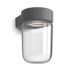 Belid Moon Vegglampe Utendørs IP44 6W 3000 Kelvin Dimbar - Grafitt Struktur