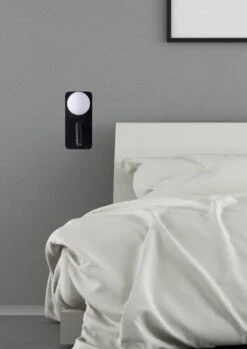 Mooni Vegglampe USB - Svart -Lightup Butikk Mooni vegglampe USB Svart Vegglamper NorDesign 379630205 3