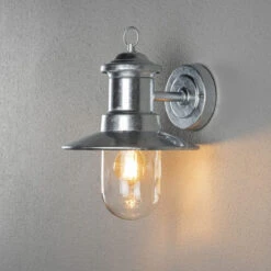Konstsmide Napoli Vegglampe Utendørs IP44 - Galvanisert -Lightup Butikk Napoli vegglampe utendors IP44 Galvanisert Utebelysning vegg klassisk Konstsmide 7346 320 3