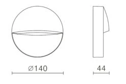 Nerine 140 Vegglampe Utensdørs 3,2W Coloure Switch 3000/4000K IP65 - Antrasitt Grå 7 Nerine 140 Vegglampe Utensdørs 3,2W Coloure Switch 3000/4000K IP65 - Antrasitt Grå -Lightup Butikk Nerine 140 vegglampe utensdors 32W coloure switch 30004000K IP65 Antrasitt gra Utebelysning vegg opp og ned NorDesign 205030120 3
