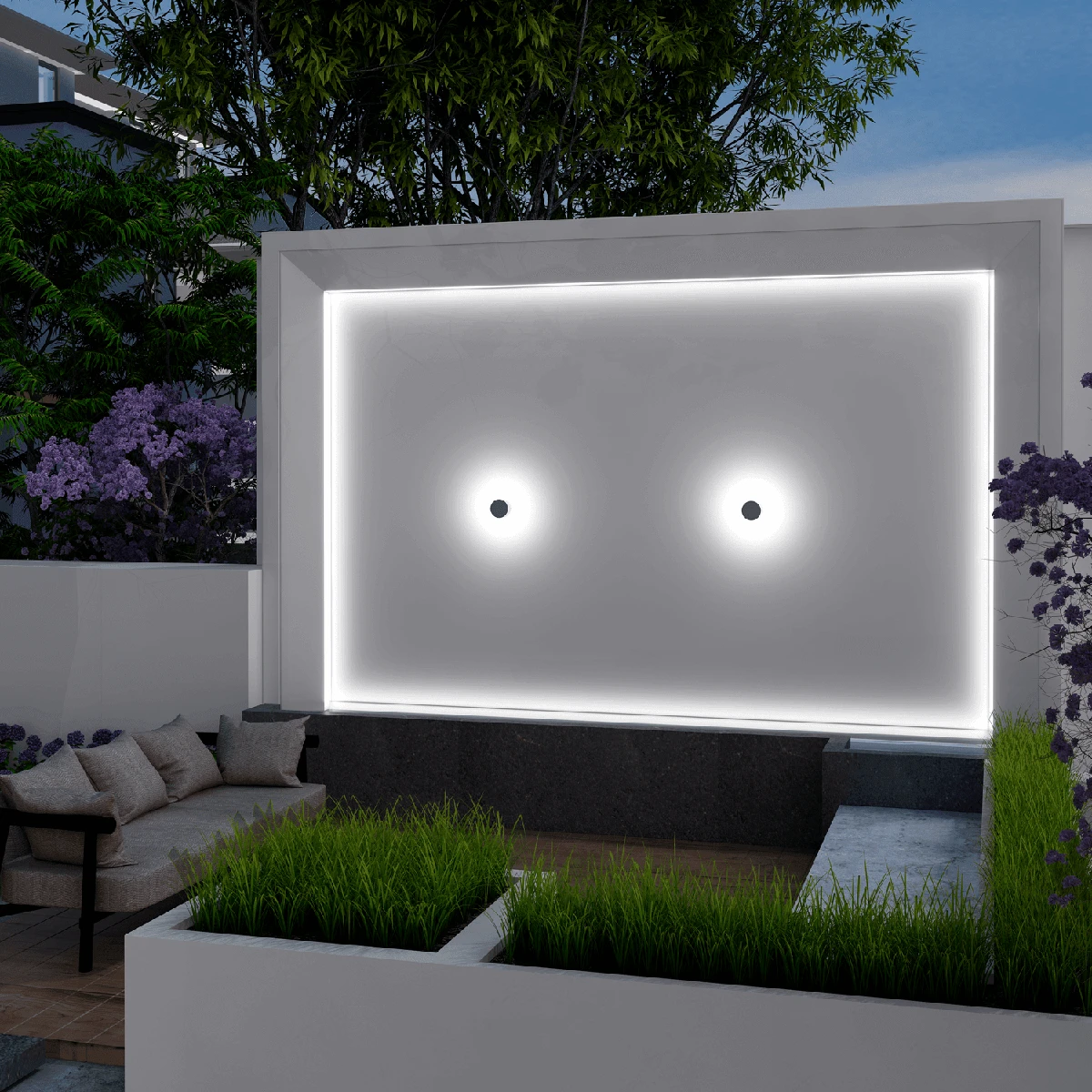 Netus Vegglampe Utendørs 8W IP65 - Mørk Grå 4 Netus Vegglampe Utendørs 8W IP65 - Mørk Grå - Bilde 2