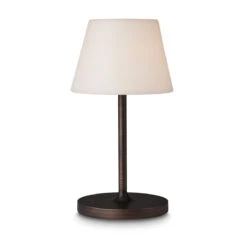 New Northern Bordlampe Oppladbar Utendørs IP44 2W - Hvit/Antikk Kobberfarget -Lightup Butikk New Northern bordlampe oppladbar utendors IP44 2W HvitAntikk kobberfarget Bordlamper Halo Designs 5705639800940 2