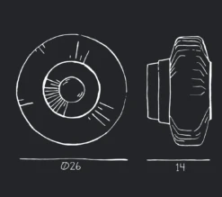 New Wave Optic 26 Wall Lamp - Rose -Lightup Butikk New Wave Optic 26 Wall Lamp Rose Vegglamper Design by Us Des 23023 7