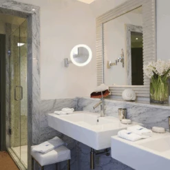 Nimi Rundt Sminkespeil Med Lys -Lightup Butikk Nimi rundt sminkespeil med lys Baderomsbelysning sminkespeil Astro Lighting Asg 1163008 3