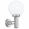 EGLO Nisia Vegglampe Utendørs IP44 - Stål -Lightup Butikk Nisia vegglampe utendors IP44 Stal Utebelysning vegg klassisk Eglo 30205 1