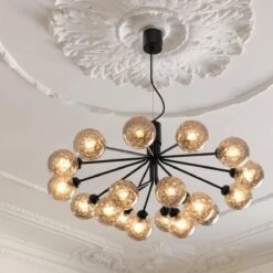 Nuura Apiales 18 Satin Svart/optic -Lightup Butikk Nuura Apiales 18 satin svartoptic Takpendler Nuura Nua 2051012 5