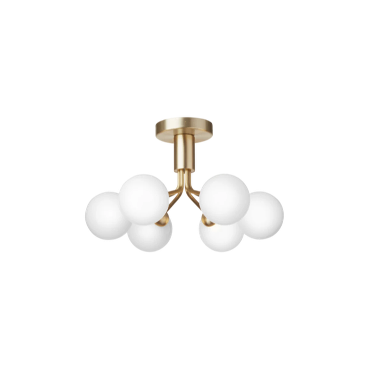 Nuura Apiales 6 Taklampe Børstet Messing / Opal Glass 5 Nuura Apiales 6 Taklampe Børstet Messing / Opal Glass - Bilde 3