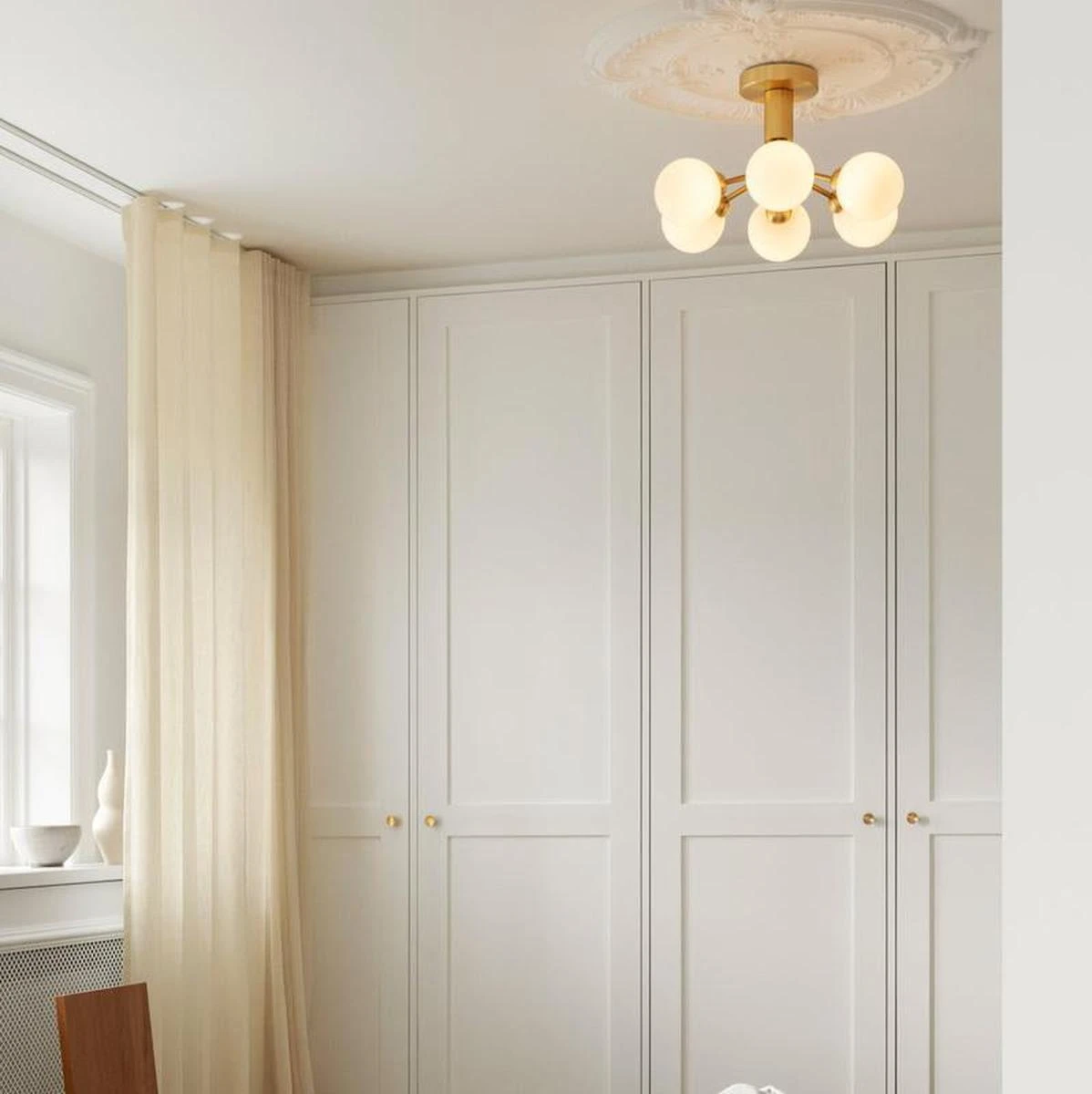 Nuura Apiales 6 Taklampe Børstet Messing / Opal Glass 6 Nuura Apiales 6 Taklampe Børstet Messing / Opal Glass - Bilde 4