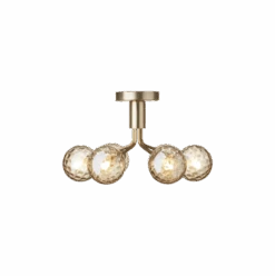 Nuura Apiales 6 Taklampe Børstet Messing / Optic Gold Glass -Lightup Butikk Nuura Apiales 6 taklampe borstet messing optic gold glass Takpendler Nuura Nua 2059010 4