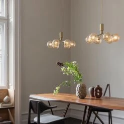 Nuura Apiales 6 Taklampe Messing / Optic Gold