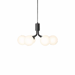 Nuura Apiales 6 Taklampe Satin Svart / Opal -Lightup Butikk Nuura Apiales 6 taklampe satin svart opal Takpendler Nuura Nua 2053009 3