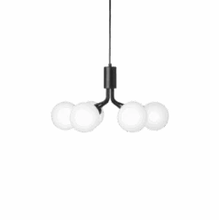 Nuura Apiales 6 Taklampe Satin Svart / Opal -Lightup Butikk Nuura Apiales 6 taklampe satin svart opal Takpendler Nuura Nua 2053009 4