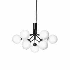 Nuura Apiales 9 Satin Svart/opal -Lightup Butikk Nuura Apiales 9 satin svartopal Takpendler Nuura Nua 2051003 4