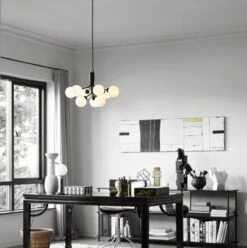 Nuura Apiales 9 Satin Svart/opal -Lightup Butikk Nuura Apiales 9 satin svartopal Takpendler Nuura Nua 2051003 5