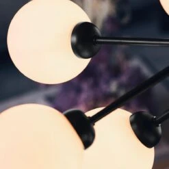 Nuura Apiales 9 Satin Svart/opal -Lightup Butikk Nuura Apiales 9 satin svartopal Takpendler Nuura Nua 2051003 6