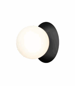 Nuura Liila 1 Vegglampe/taklampe - Large - Svart / Opal