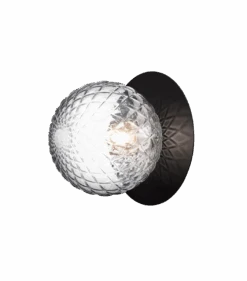 Nuura Liila 1 Vegglampe/taklampe - Large - Svart / Optikk