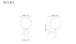 Nuura Miira Utendørslampe - Bronse / Opal -Lightup Butikk Nuura Miira utendorslampe bronse opal Utebelysning vegg klassisk Nuura Nua 2035011 6