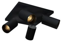 OZ K4 Taklampe Med 4 Spotter - Svart