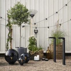 Star Trading Orby Dekorativ Hagelampe 20 Cm- Svart/Røykfarget -Lightup Butikk Orby dekorativ hagelampe 20 cm SvartRoykfarget Utebelysning Hagebelysning Star Trading 803 87 12