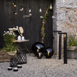 Star Trading Orby Dekorativ Hagelampe 20 Cm- Svart/Røykfarget -Lightup Butikk Orby dekorativ hagelampe 20 cm SvartRoykfarget Utebelysning Hagebelysning Star Trading 803 87 3
